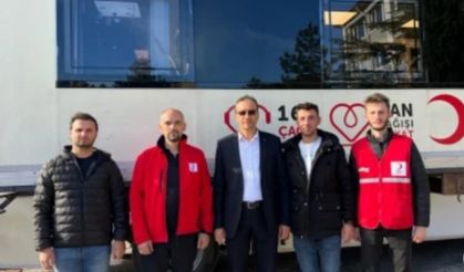 Emet’te Kızılay’a 60 ünite kan bağışı