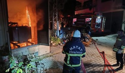 Hatay’da trafo yangını çıktı