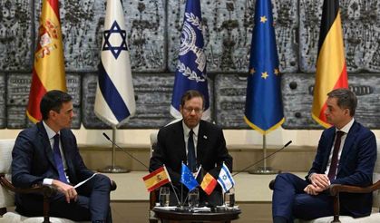 İspanya Başbakanı Sanchez ve Belçika Başbakanı De Croo, İsrail Cumhurbaşkanı Herzog ile görüştü