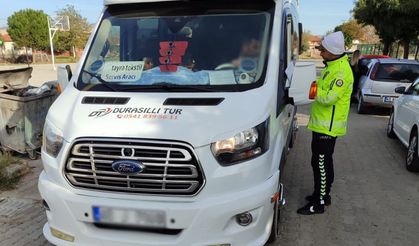 Öğrenci servislerinin denetimim devam ediyor