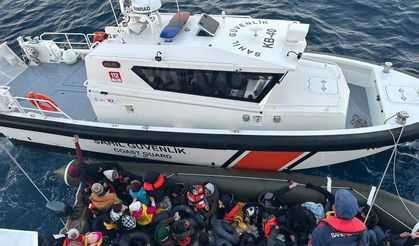 Radarla tespit edilen 40 düzensiz göçmen yakalandı